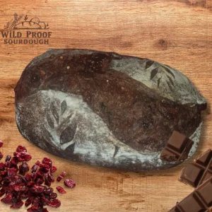 Chocolate, Cranberry and Pecan Sourdough Bread